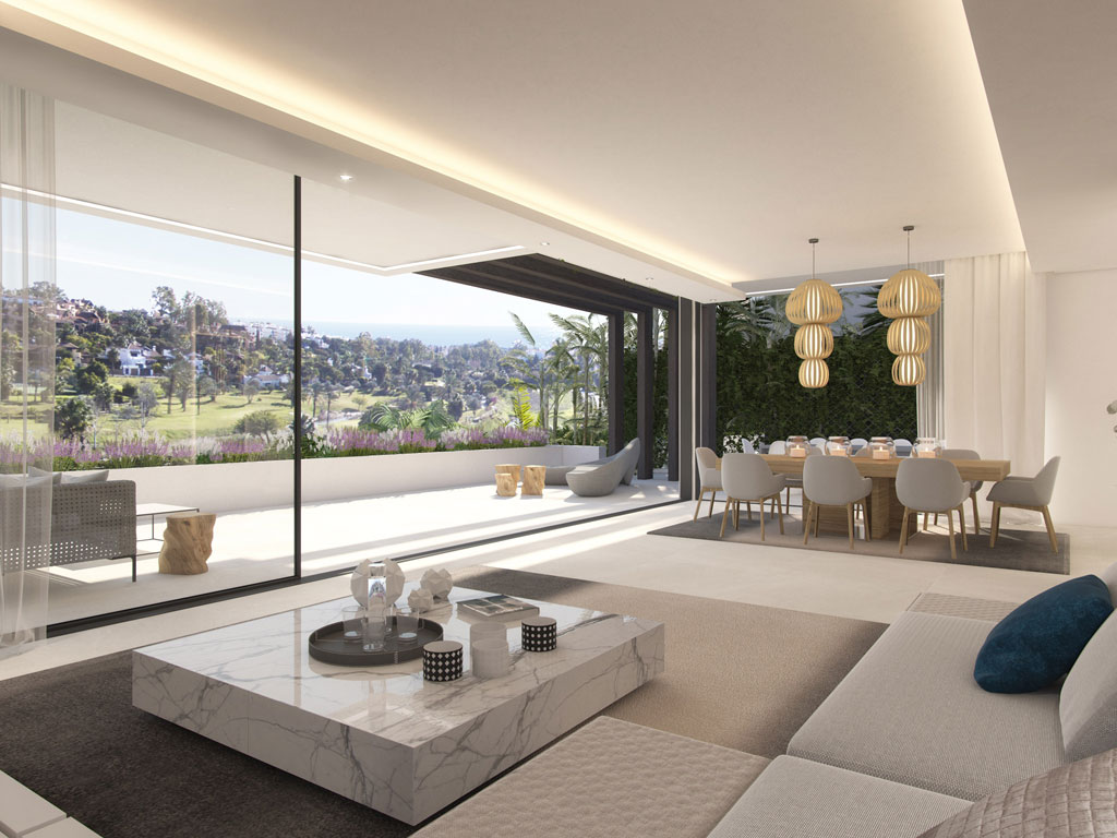 Stylish, contemporary villas close to golf