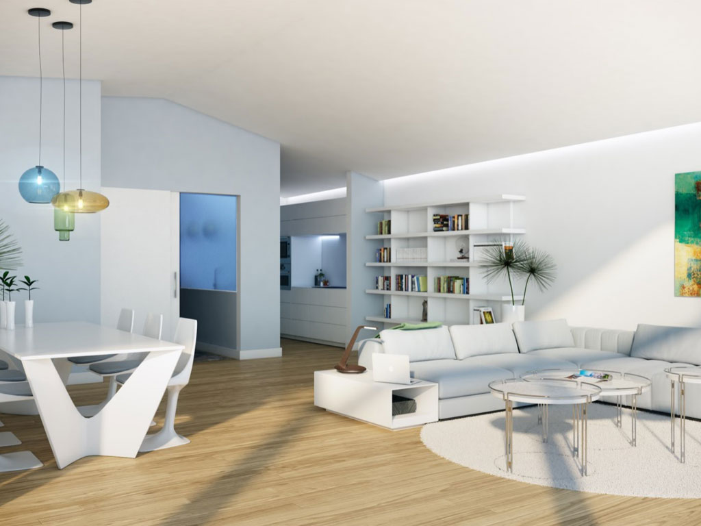 Modern apartments with panoramic views of the coast