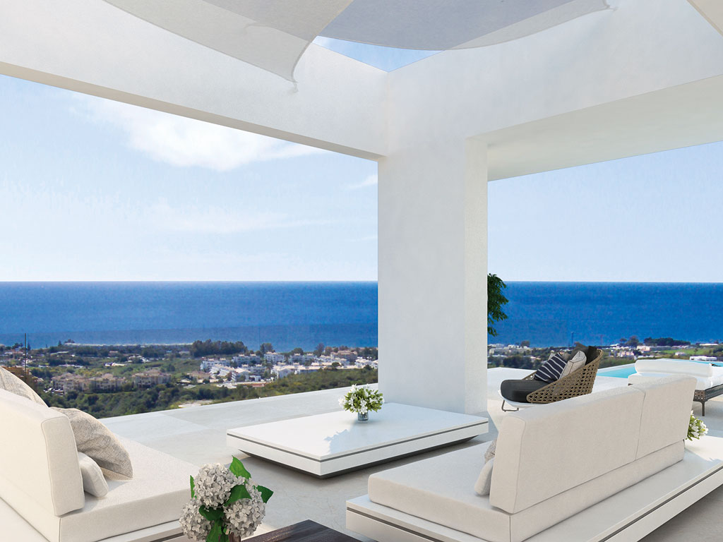 Luxury villas with panoramic sea views