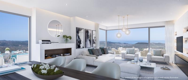 Luxury apartments with sea and golf views at Mijas Cost