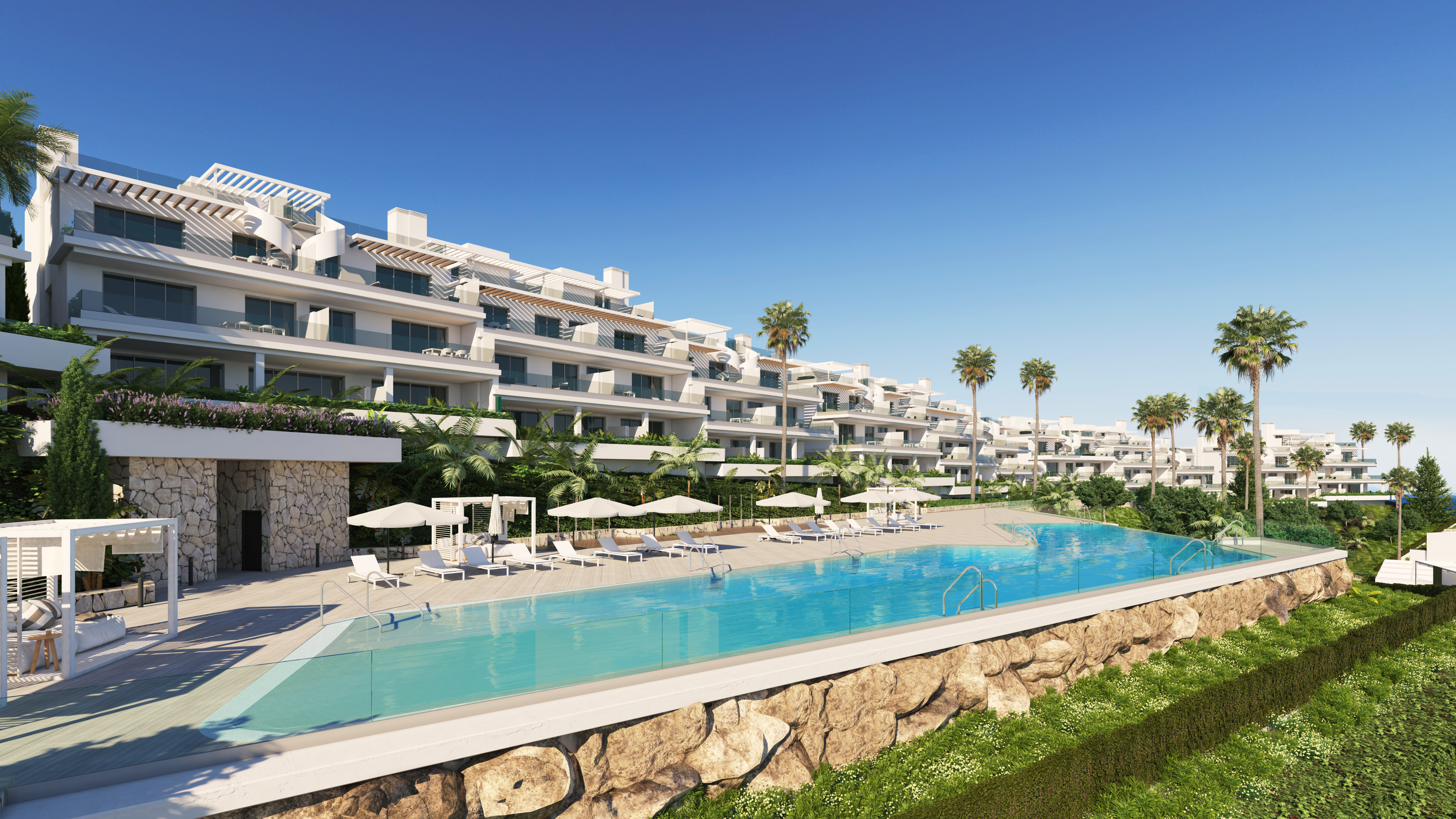 Apartments with sea views on the Golden Mile of Estepona