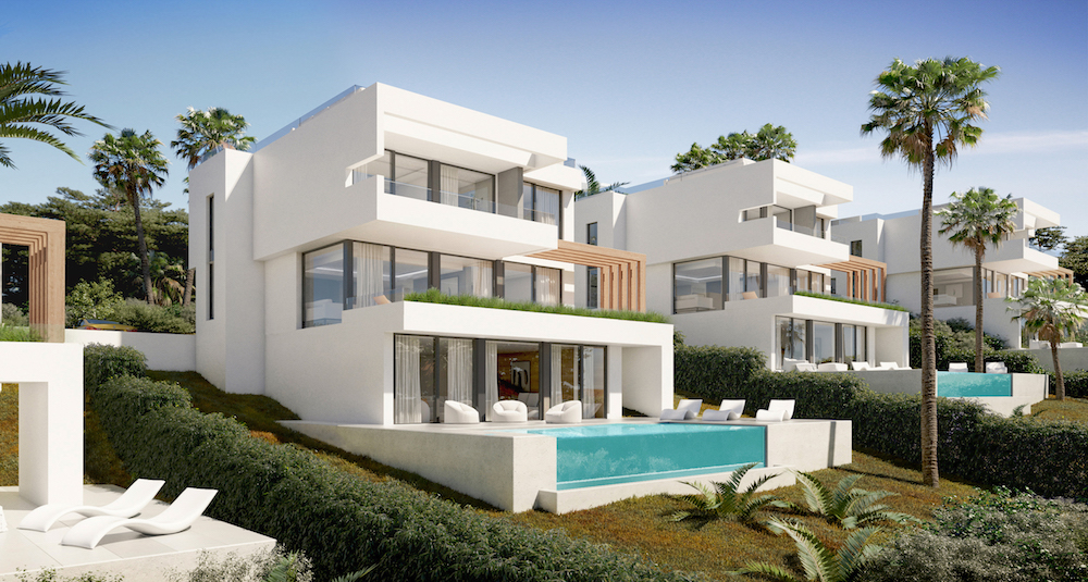 Exclusive villas next to the golf course in Mijas