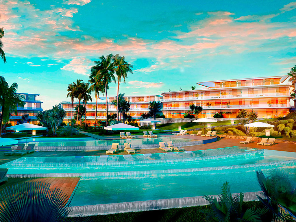 Luxurious front-line beach development in Estepona