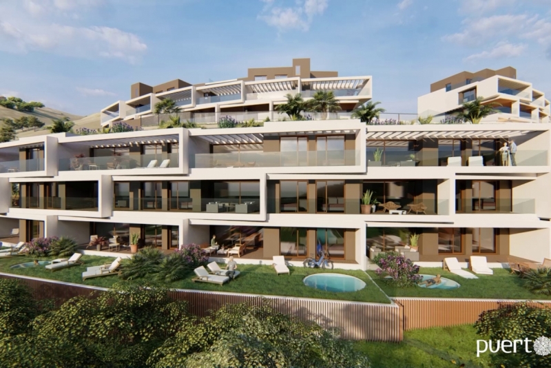 Apartamentos con magníficas terrazas y espectaculares vistas al Mediterráneo