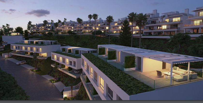 Townhouses with sea views on the Golden Mile of Estepona 