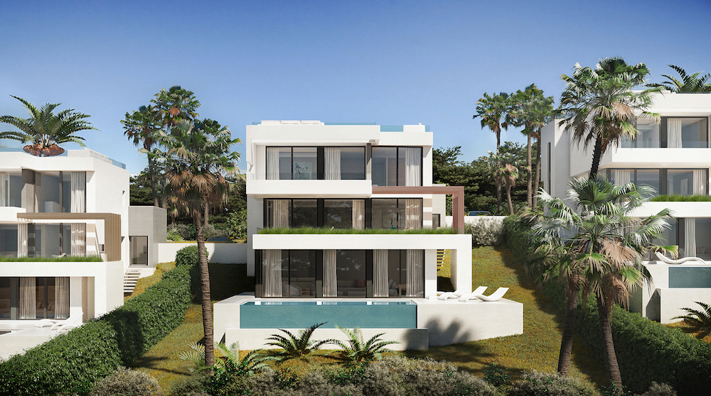 Exclusive villas next to the golf course in Mijas