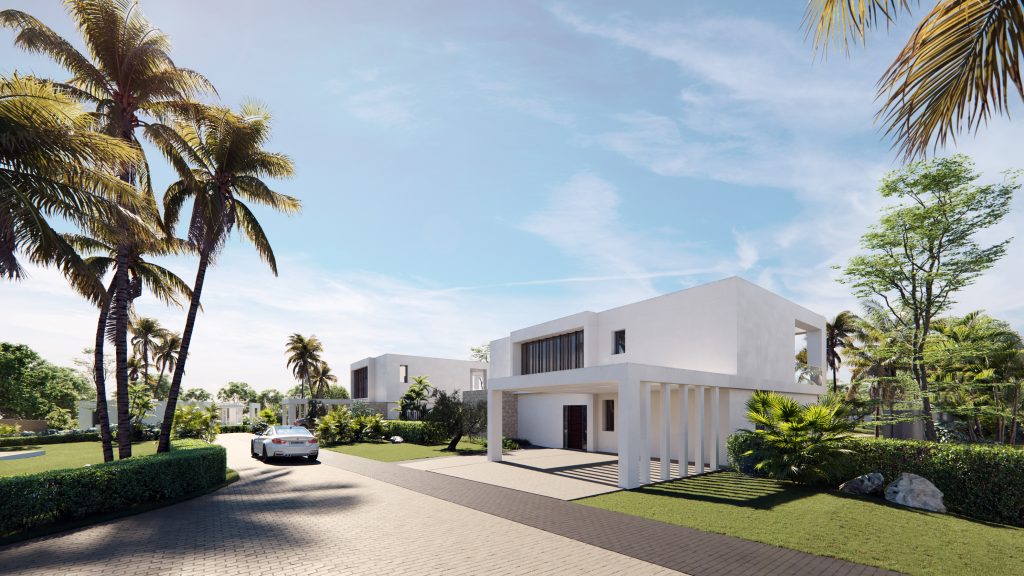 Four bedroom villas with private salt water swimming pools and South-West orientation