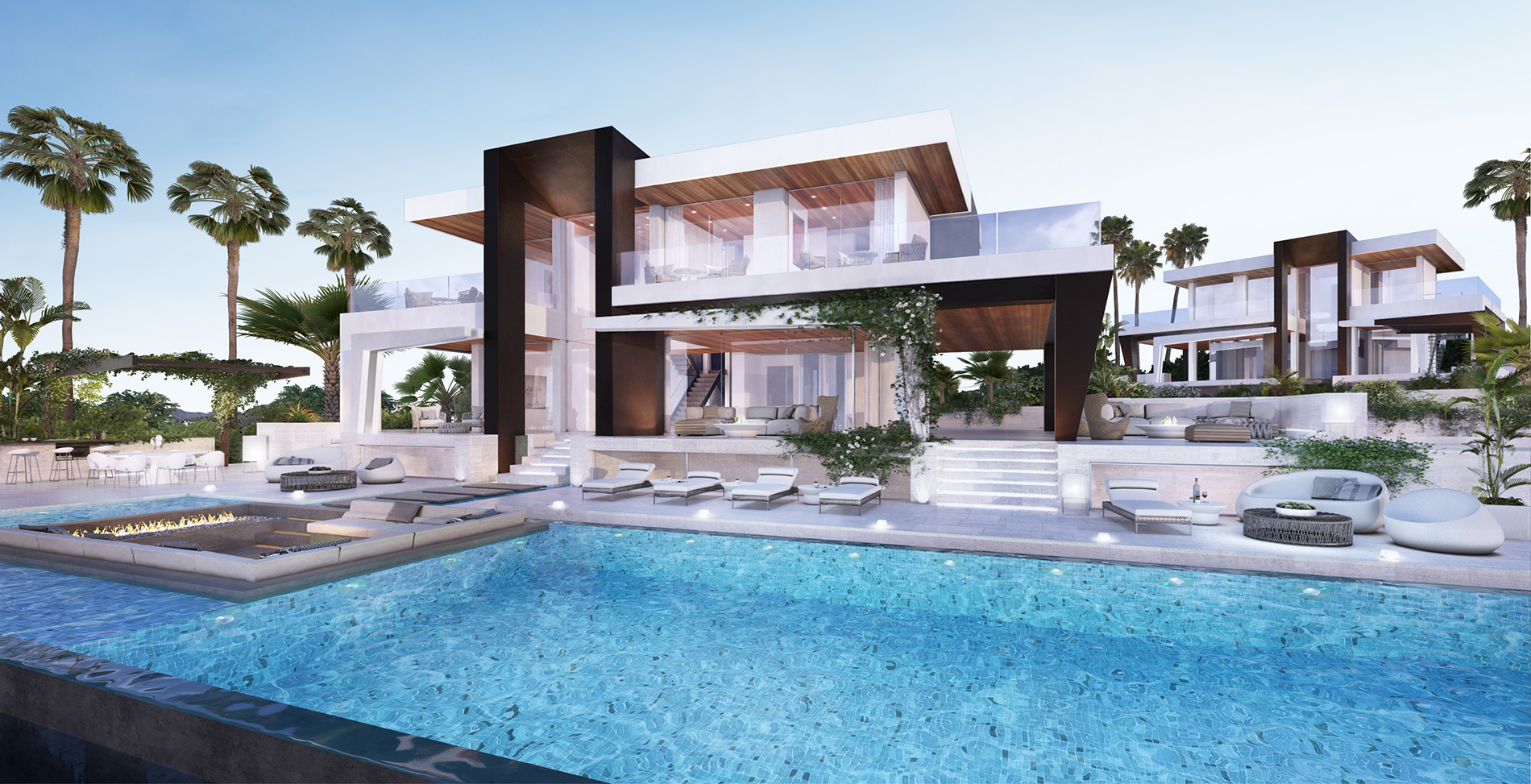 Modern villa with garden and pool in El Paraiso
