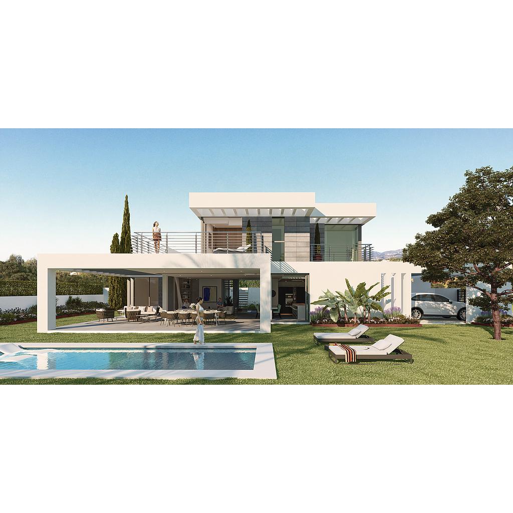 Luxury contemporary villas with amazing panoramic views to the coast